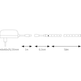 thumbnail of Paulmann SimpLED Motion LED Strip RGB Basisset 7,6m beschichtet  15W 494lm  RGB 18VA 70514