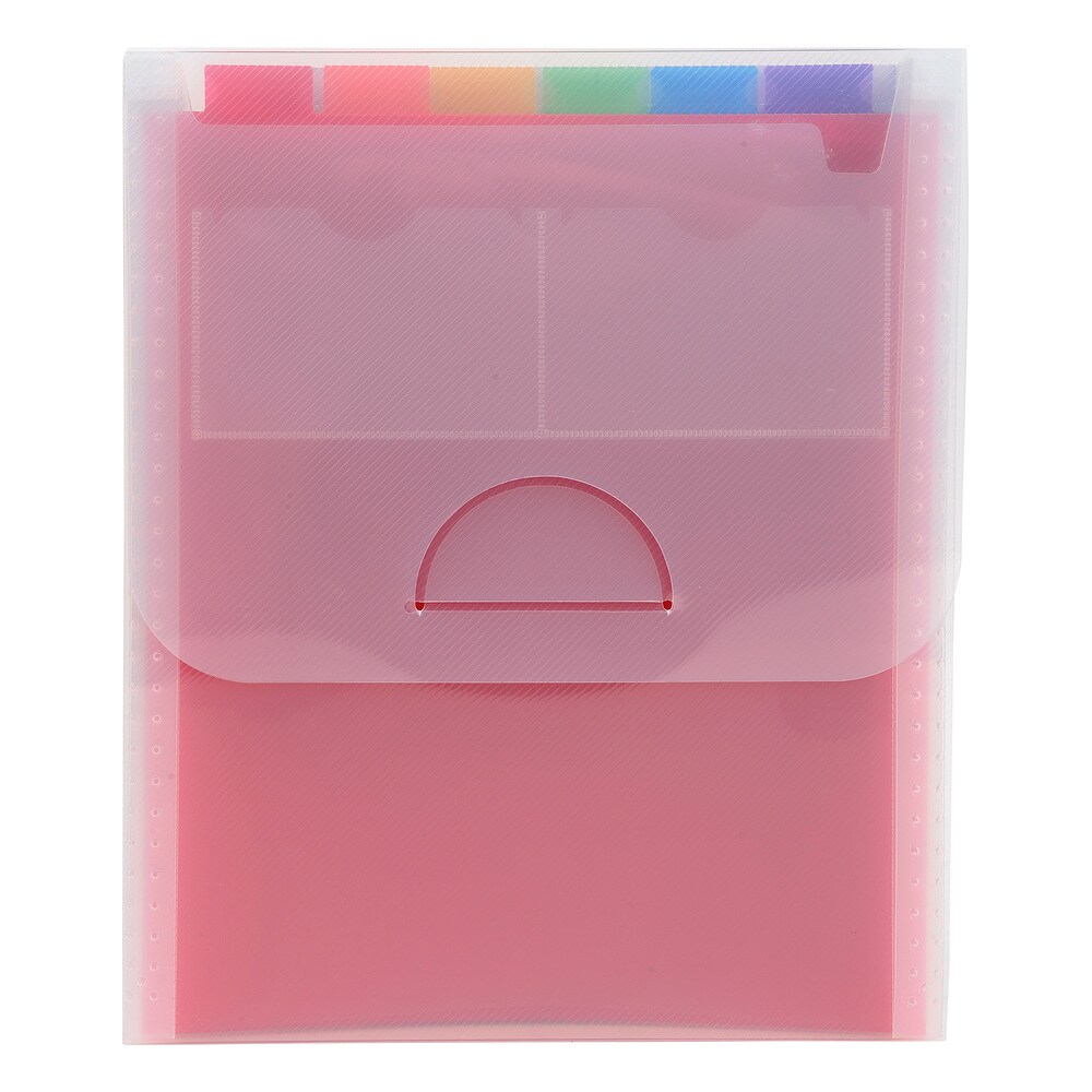 Exacompta Fächermappe vertikal mit 6 Fächern, für DIN A4 - Crystal