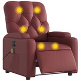 thumbnail of vidaXL Massagesessel Elektrisch Weinrot Kunstleder