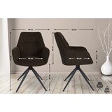 thumbnail of Esszimmerstuhl Jules Stoff braun