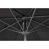 thumbnail of Tarrington House Ronde parasol Merida, aluminium, Ø 2.9 x 2.5 m, waterafstotend, zwart/grijs