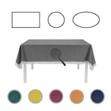 thumbnail of Gartentischdecke mit Fransen Tischdecke rund oval eckig Classic 130x180 cm eckig dunkelgrau
