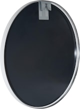 thumbnail of Décoshop26 - Runder Wandspiegel 60 cm minimalistischer silberner Rahmen 3 cm modernes Design inklusive Wandhalterung 10_0008546 10_0008546