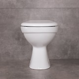 thumbnail of Belvit Dusch WC mit Bidet Funktion – Standtoilette aus Sanitärkeramik mit Taharet, senkrechtem Bodenabgang, Hygienedusche und Softclose WC-Deckel