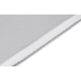 thumbnail of Stehtisch: Höhenverstellbare Leder-Optik Tischplatte, Chromgestell, 63x63 cm, drehbar, Weiß. 63x63x83 cm | Kadima Design