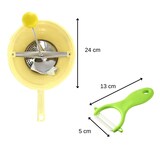 thumbnail of Ensemble de 2 ustensiles spécial purée avec éplucheur et moulin à légumes Fackelmann