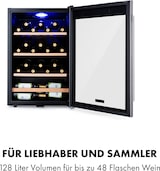 thumbnail of Klarstein Vinamour 48 Uno Weinkühlschrank 128l 48Fl 3 Einschübe 4-18°C Schwarz