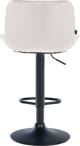 thumbnail of CHEFGASTRO 2er Set Barhocker TIMES SQUARE Samt Schwarz HxBxT 85x49x51cm Samt Creme Barstuhl