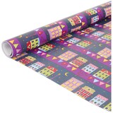 thumbnail of Sinterklaas Cadeaupapier - inpak pakket 5 x Rollen Sint - 1 x Zak van Sinterklaas - 20 x  Naam Stickers - 25 Meter Plakband incl. houder
