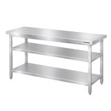 thumbnail of Table de travail en inox Bar 1600x500 mm avec 3 étagères inférieures PREMIUM - GOLDINOX