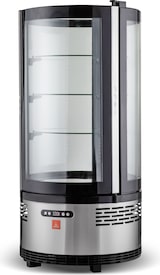 thumbnail of Gasfrit – Runde Panorama-Kühlvitrine für die Theke, 105 L, Silber/Schwarz