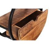 thumbnail of SIT Möbel Wandplank | rond | 1 lade | Mangohout naturel | Frame metaal zwart | B 50 x D 20 x H 50 cm | 14366-01 | Serie SIDNEY