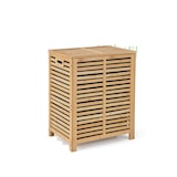 thumbnail of COSTWAY Wasmand met deksel, groot, 80 l wasmand, bamboe, wasmand met waszak