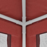 thumbnail of Tente de fête avec 4 parois latérales en maille Rouge 2x2m PEHD Modèle AbriBoréal 152