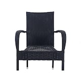 thumbnail of METRO PROFESSIONAL Armlehnstuhl stapelbar Mohim, Stahl/Polyrattan, schwarz