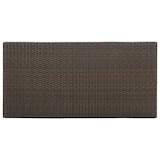 thumbnail of vidaXL Bartisch mit Regal Braun 120x60x110 cm Poly Rattan