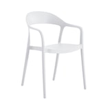 thumbnail of METRO PROFESSIONAL Cadeira de exterior empilhável Laveria, com braços, plástico, branco