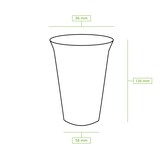 thumbnail of greenbox - Smoothie Becher aus PLA 400 ml / 16 oz, Ø 96 mm, 50 St.