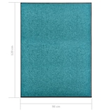 thumbnail of vidaXL Deurmat wasbaar 90x120 cm cyaan