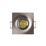 thumbnail of 10x LED Mini Spot Einbustrahler inkl. Trafo 1.5W Eckig Edelstahl (matt) Neutralwei