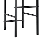 thumbnail of Helloshop26 - Valet de chambre nuit porte vêtements avec cintre et porte pantalons métal MDF 107 cm noir marron 03_0006284