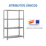 thumbnail of SimonRack Estante metálica com parafusos 1500x800x400 mm, 4 prateleiras, 75 kg de ponto de flexão, Galvanizado - Advantage