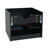 thumbnail of Badmeubel HWC-D16, wastafelonderkast badkamermeubel, hoogglans 60cm ~ zwart