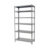 thumbnail of SimonRack Metallregal, 2500x1200x500 mm, 6 Ebenen, Metallboden, 200 kg Biegepunkt, Grau - Simonclick