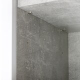 thumbnail of Waschbeckenunterschrank `Martha` marmor optik, grau eintürig, mit Seitenfächern 60x30x60cm