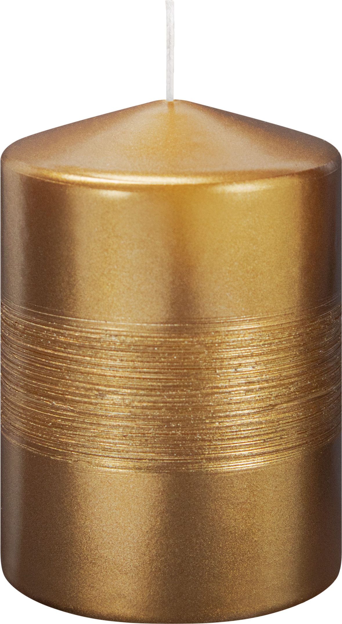 Kerzen Finesse Gelbgold 100 x Ø 68 mm 4er Set