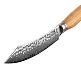 thumbnail of Zayiko Minami Damast 2er Steakbesteck-Set 12 cm Klingen Olivenholzgriffe Holzbox