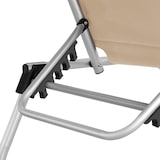 thumbnail of tectake Tumbona Lorella acolchada, plegable  Beige