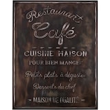thumbnail of Tableau en fer Café Restaurant 75 x 96 cm Antic Line Créations