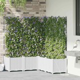 thumbnail of vidaXL Gartenpflanzer Weiß 120 x 120 x 142 cm Stahl