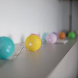thumbnail of Lumisky Guirlande solaire MIMY COLORS 10 boules coton 3.8M Nylon Multicolore