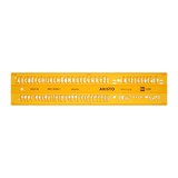 thumbnail of Schriftschablone gerade 5 mm, ISO3098-1/DIN 6776, H-Profil, Typ B