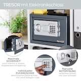 thumbnail of HMF 4612512 Tresor mit Zahlenschloss, Möbeltresor, 35 x 50 x 31 cm, Anthrazit