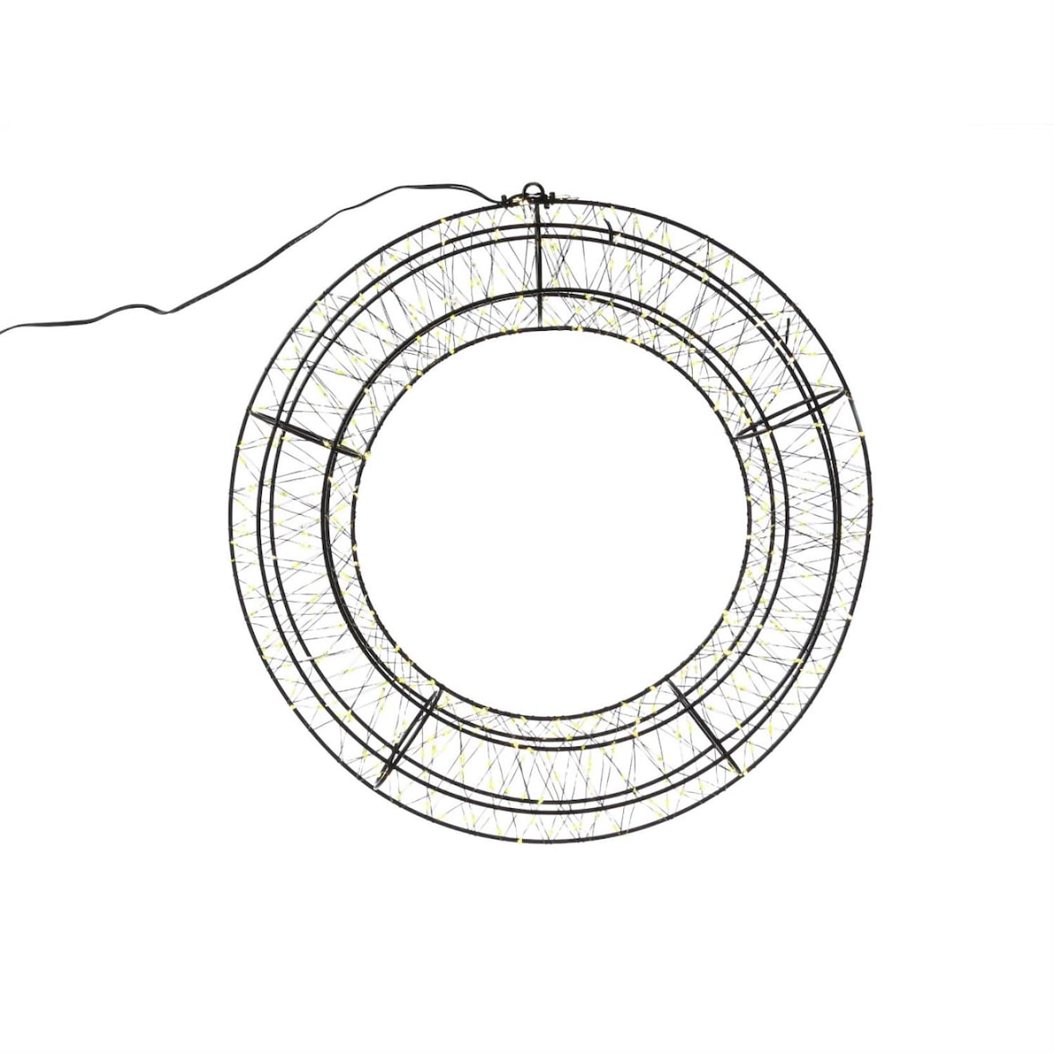 LED Lichtkranz Türkranz Weihnachtskranz D: 40cm 1200LED Timer Innen/Außen