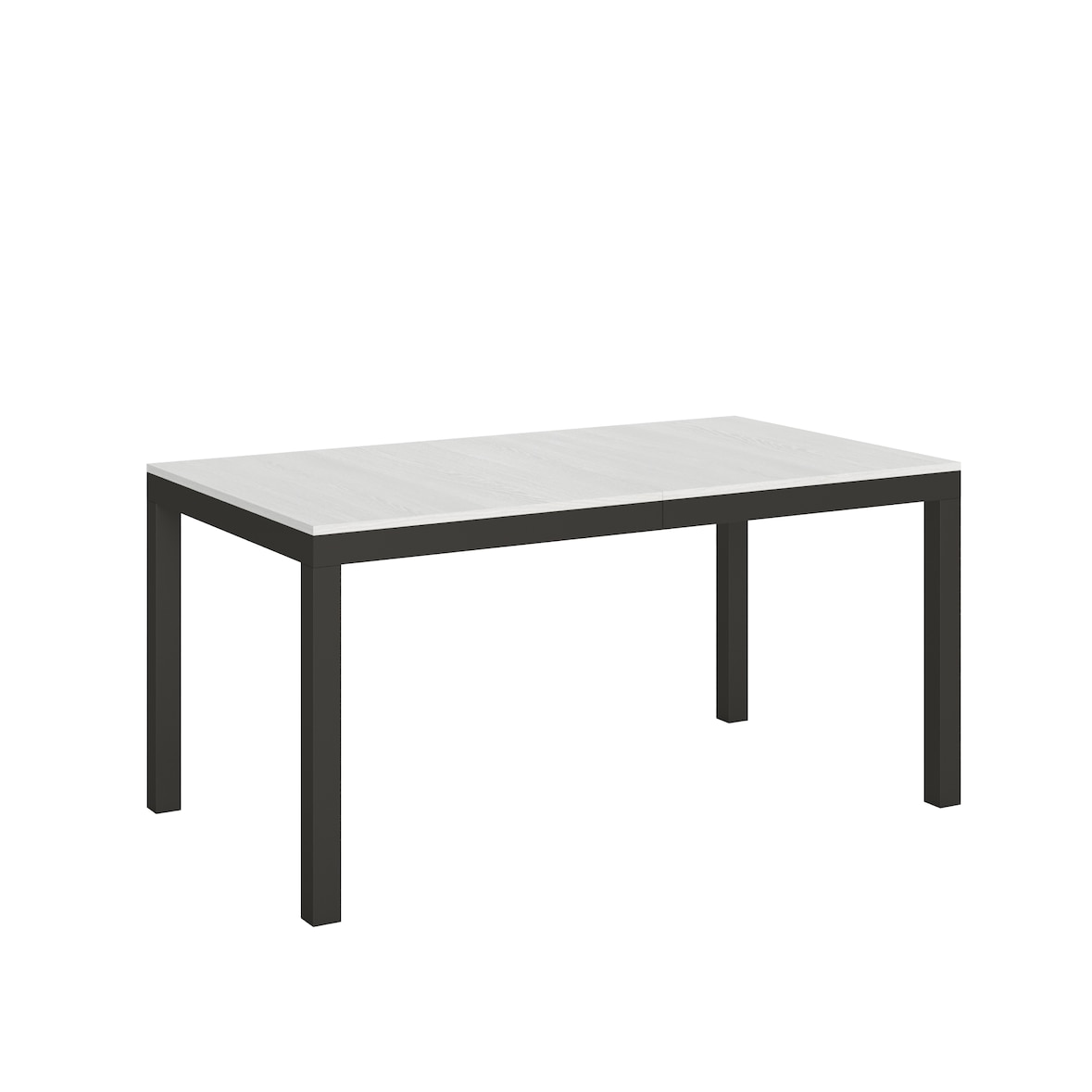 Tavolo allungabile 90x160/420 cm Everyday Evolution Bianco Frassino telaio Antracite