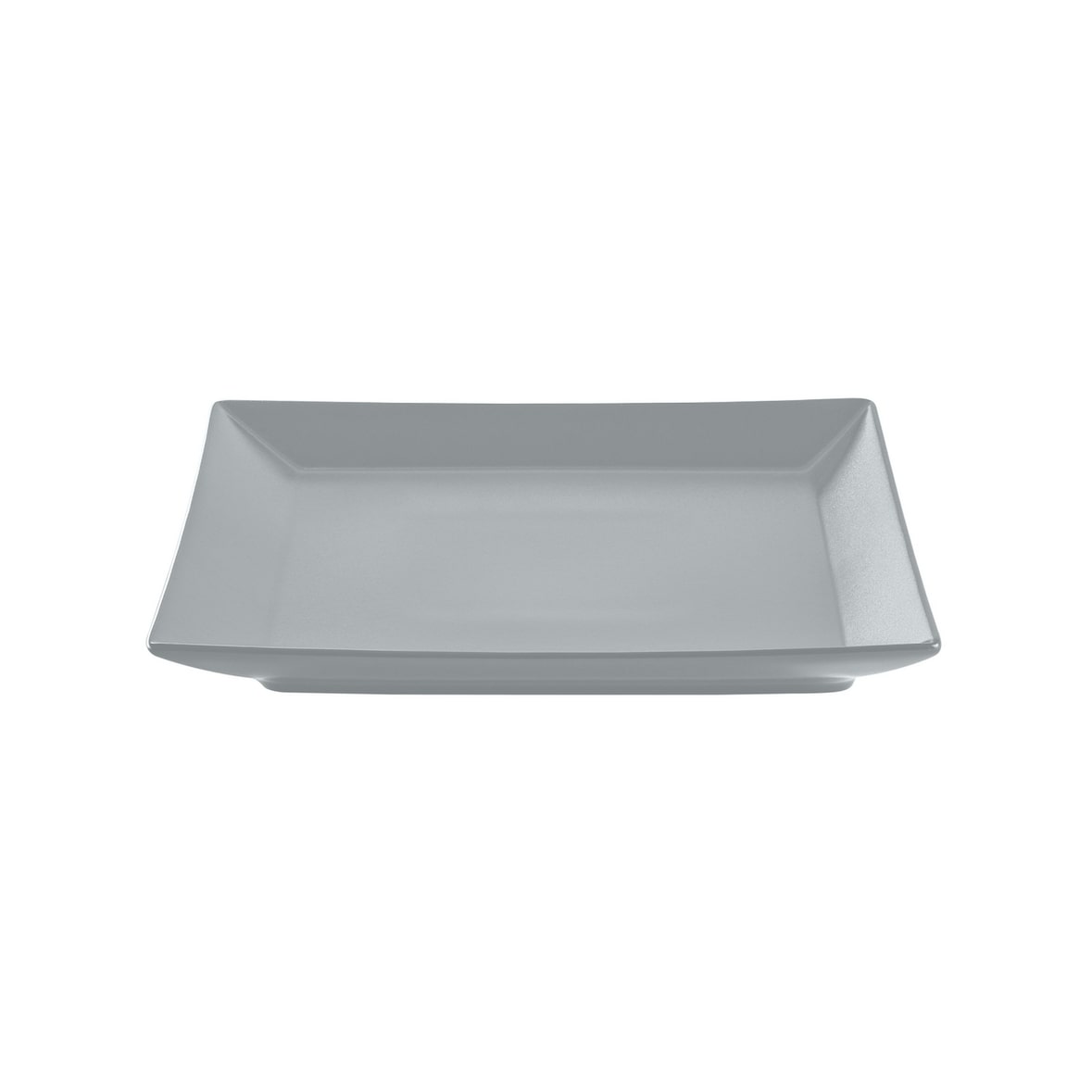 METRO Professional Prato raso Macario, grés, 18 x 18 cm, quadrado, cinzento, 6 unidades