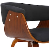 thumbnail of Set van 2 Eetkamerstoelen Bruce stof walnoot/zwart