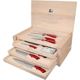 thumbnail of Coltellerie Berti - Il Trinciante completo - Set coltelli cucina forgiati - 14 pezzi - Manico Plenum Rosso
