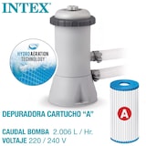 thumbnail of Piscina desmontable Rectangular con depuradora Prism Frame INTEX