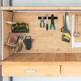 thumbnail of Relaxdays Magnetleiste 3er Set, je 20 cm lang, Stahl, Messerhalter für Werkzeug & Messer, an die Wand schrauben, schwarz