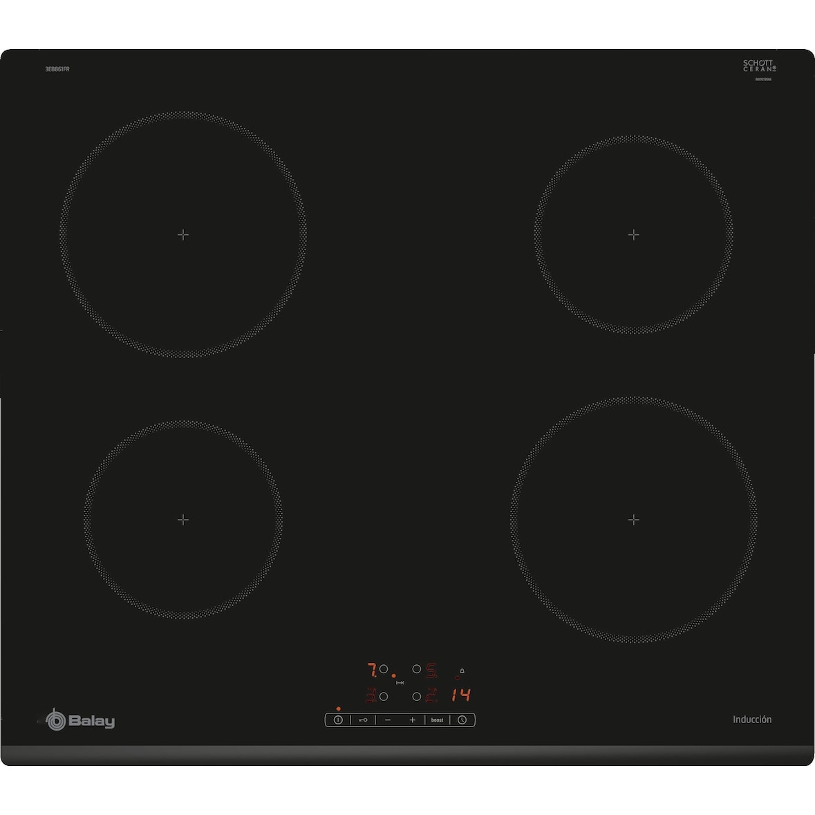 Balay placa 3EB861FR 4induccion