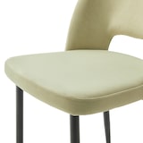 thumbnail of METRO PROFESSIONAL Chaise de restaurant rembourrée SYLVIE II lot de 2, acier/polyester, vert clair/noir