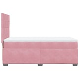 thumbnail of vidaXL Boxspringbett mit Matratze Rosa 90x200 cm Samt