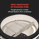 thumbnail of Queensize Kamado Grill Thermometer abnehmbare Seitenteile schwarz Schwarz