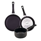 thumbnail of Chef sauce PIXEL - Juego de 2 Sartenes Ø20/Ø24cm y Cazo Ø16cm en Aluminio Prensado Antiadherente