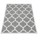 thumbnail of Teppich Kurzflor Marokkanisches Muster Wohnzimmer schmutzabweisend Grau Rechteckig 80x150 | 100% Polypropylen | Florhöhe: 8 mm | nur Handreinigung